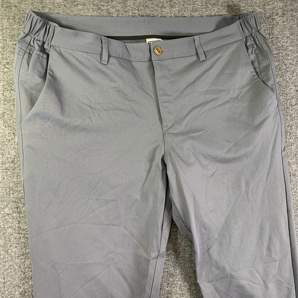 Barbell Apparel Pants Men 40x32 Gray Performance Stretch Athletic Modern - Picture 3 of 12